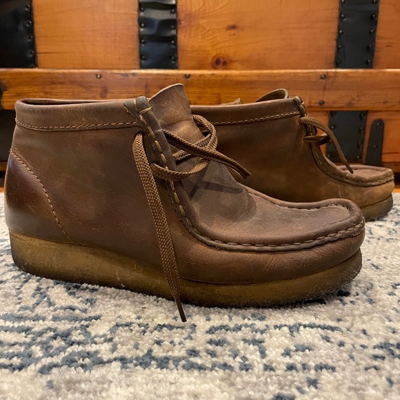 leather wallabees